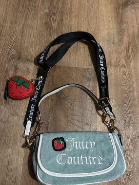 Juicy Couture Strawberry Shoulder Bag with Crossbody Strap